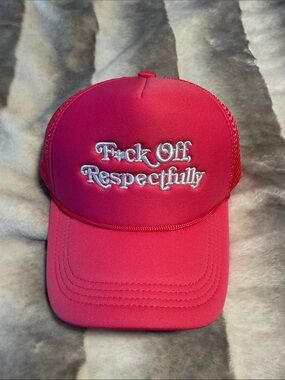Hot Pink “F*ck Off, respectfully” SnapBack hat